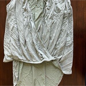 Silky green sexy top by Blue Rain.